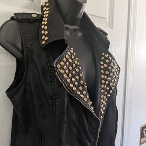 Punk Rock Studded Vest (Thrifted)